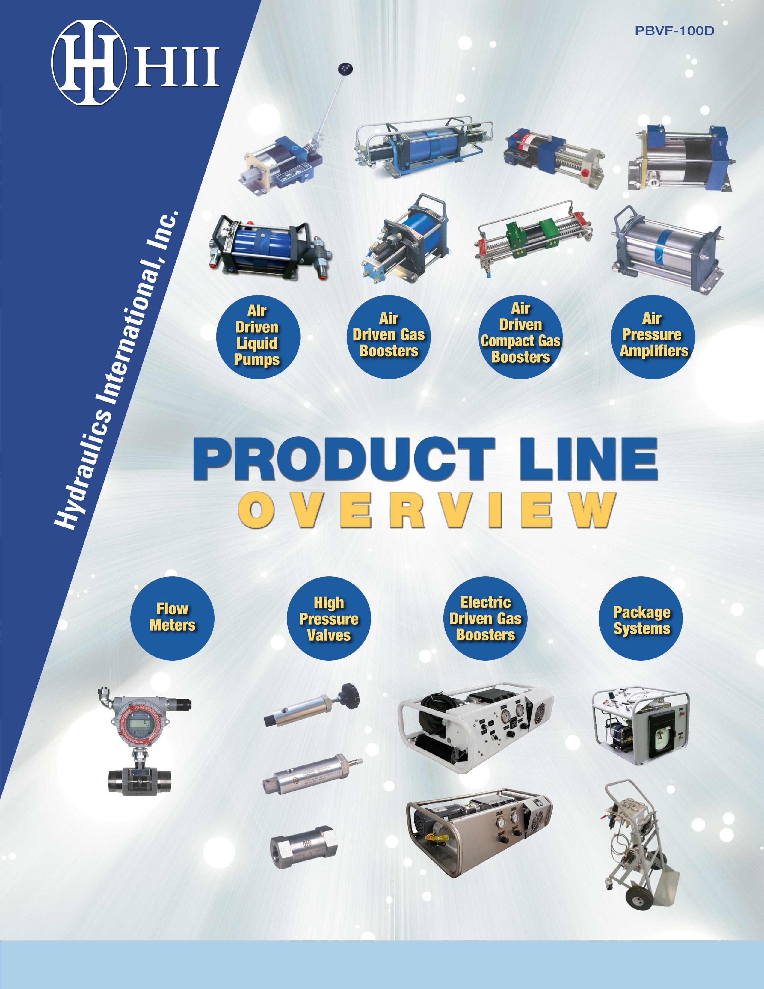 Hydraulic International Inc. overview catalog: pumps, gas  boosters, packages   