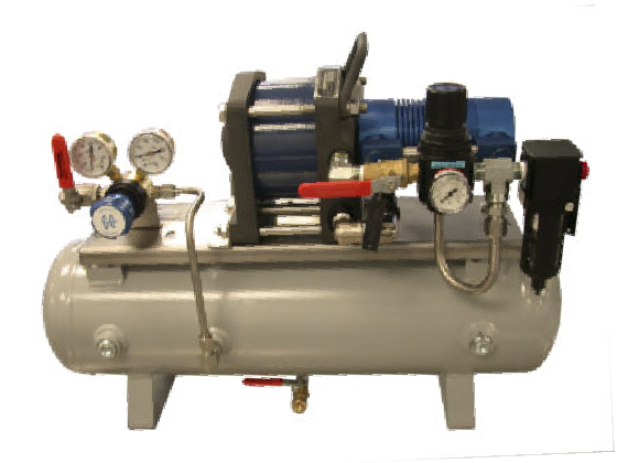 Air Compressors: Air compressors for high-pressure air supply from a low-pressure compressor or a 5-10 bar pneumatic line.