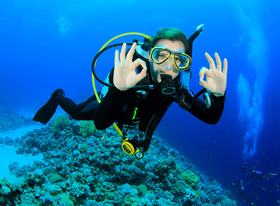 Air treatment for SCUBA diving
