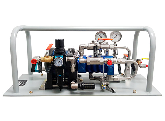 Pumps and boosters for fire extinguishing agents handling